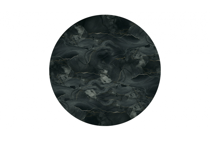 Стол журнальный ДП 1-04-14 Черный, Стекло Камень №12