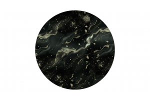 Стол журнальный ДП 1-04-14 Черный, Стекло Камень №7