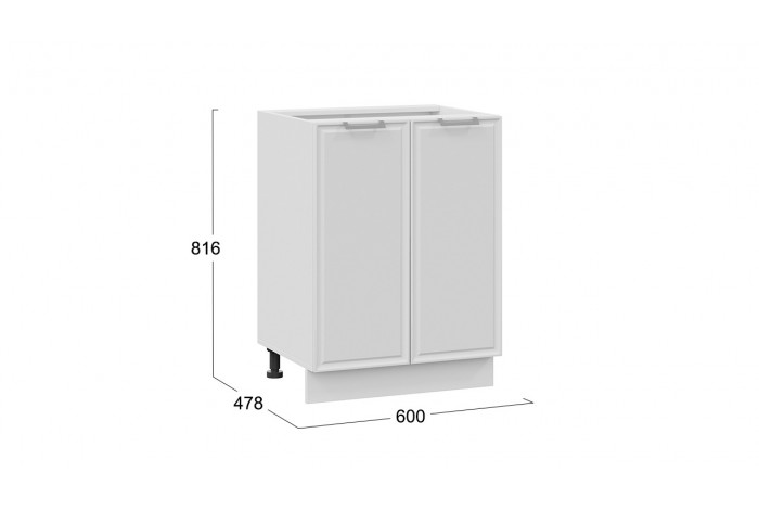 Кухонный гарнитур «Белладжио» длиной 120 см Белый, Фон белый