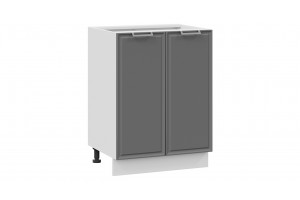 Кухонный гарнитур Белладжио длиной 120 см Белый, Софт графит