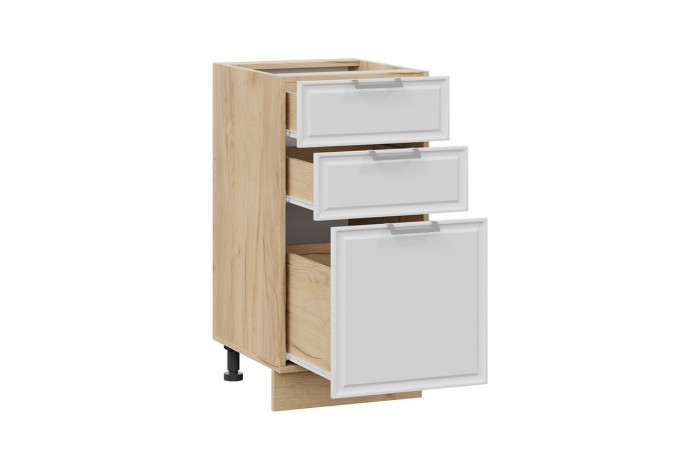 Кухонный гарнитур «Белладжио» длиной 160 см Дуб Крафт золотой, Фон белый