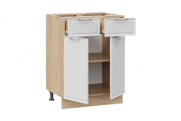 Кухонный гарнитур «Белладжио» длиной 160 см Дуб Крафт золотой, Фон белый