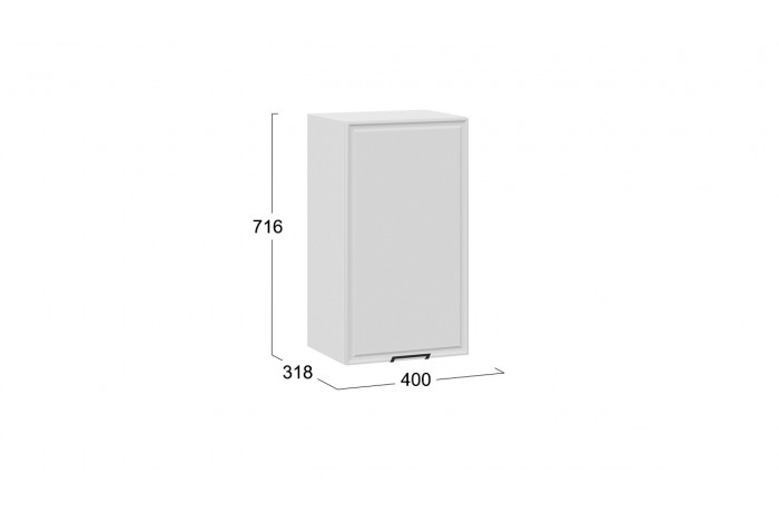 Кухонный гарнитур «Белладжио» длиной 160 см со шкафом НБ Белый, Фон белый, Софт графит