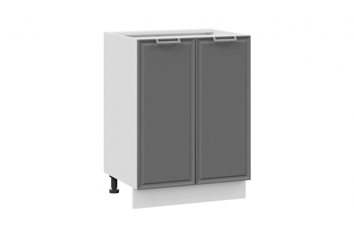 Кухонный гарнитур «Белладжио» длиной 160 см со шкафом НБ Белый, Фон белый, Софт графит