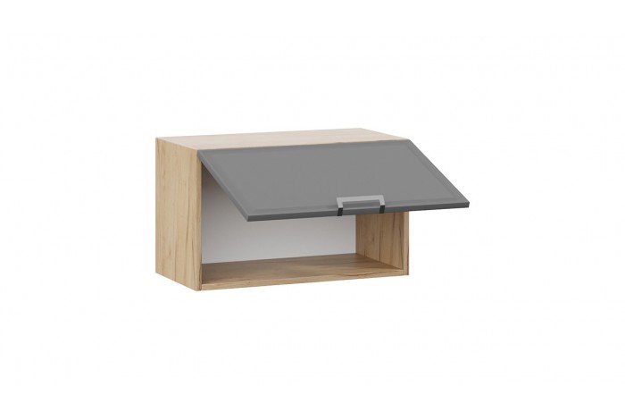 Кухонный гарнитур «Белладжио» длиной 160 см со шкафом НБ Дуб Крафт золотой, Софт графит