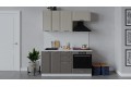Кухонный гарнитур «Белладжио» длиной 160 см со шкафом НБ Белый, Софт панакота, Софт капучино