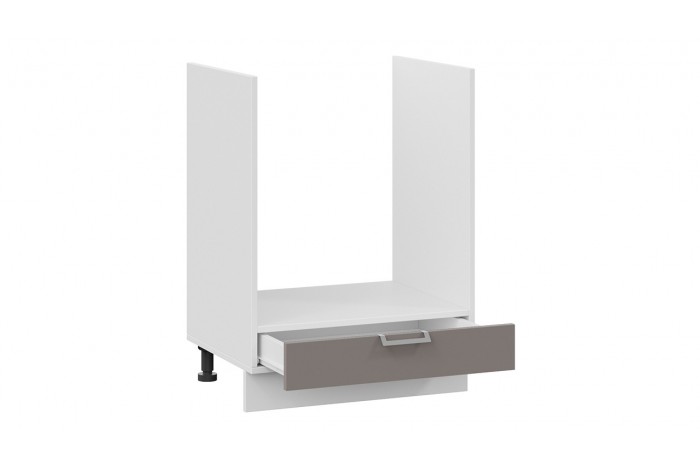 Кухонный гарнитур «Белладжио» длиной 160 см со шкафом НБ Белый, Софт панакота, Софт капучино