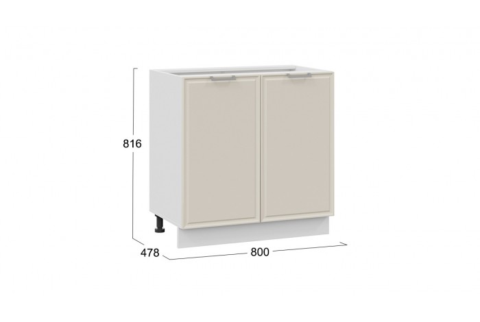 Кухонный гарнитур «Белладжио» длиной 200 см Белый, Софт панакота