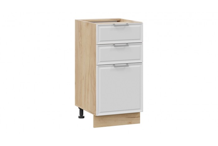 Кухонный гарнитур «Белладжио» длиной 200 см Дуб Крафт золотой, Фон белый