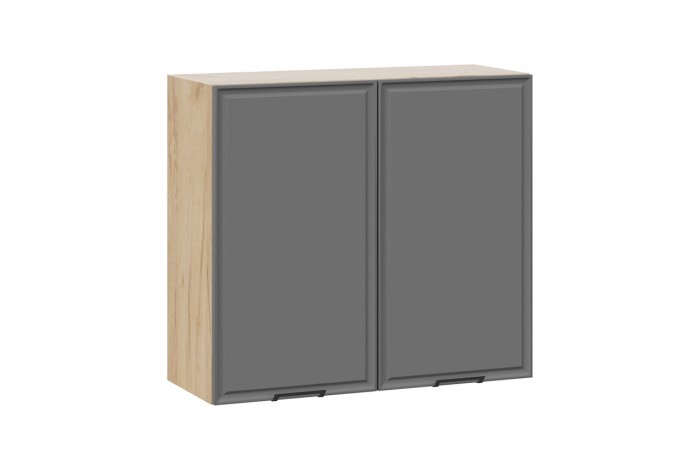 Кухонный гарнитур «Белладжио» длиной 200 см Дуб Крафт золотой, Софт графит