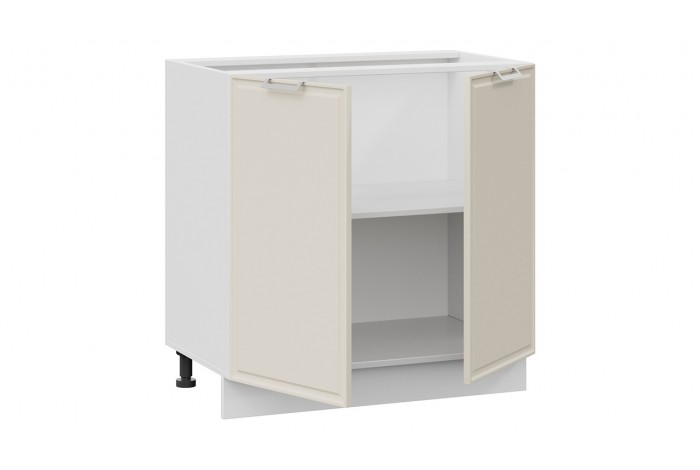 Кухонный гарнитур «Белладжио» длиной 200 см со шкафом НБ Белый, Софт панакота