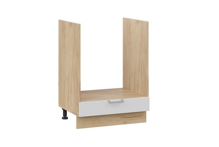 Кухонный гарнитур «Белладжио» длиной 200 см со шкафом НБ Дуб Крафт золотой, Фон белый