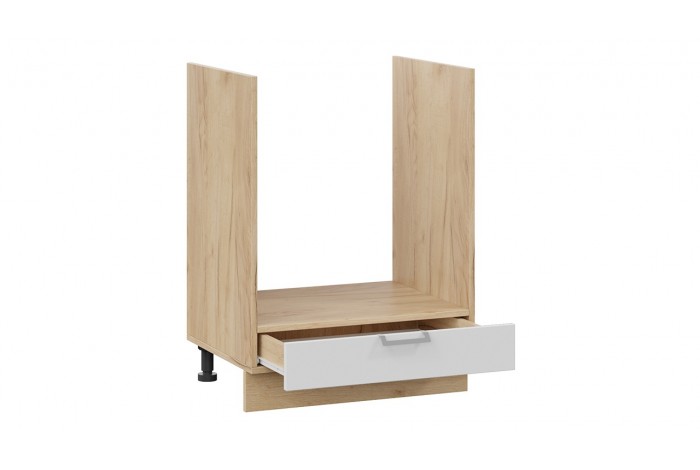 Кухонный гарнитур «Белладжио» длиной 200 см со шкафом НБ Дуб Крафт золотой, Фон белый