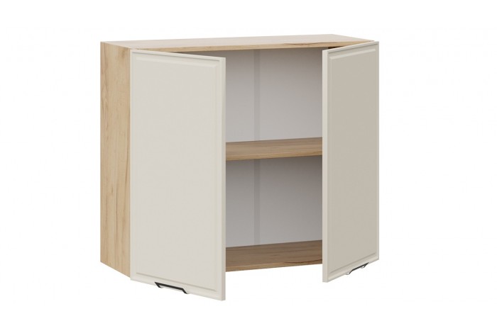 Кухонный гарнитур «Белладжио» длиной 200 см со шкафом НБ Дуб Крафт золотой, Софт панакота