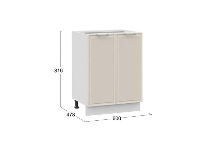 Кухонный гарнитур «Белладжио» длиной 240 (180) см Белый, Софт панакота