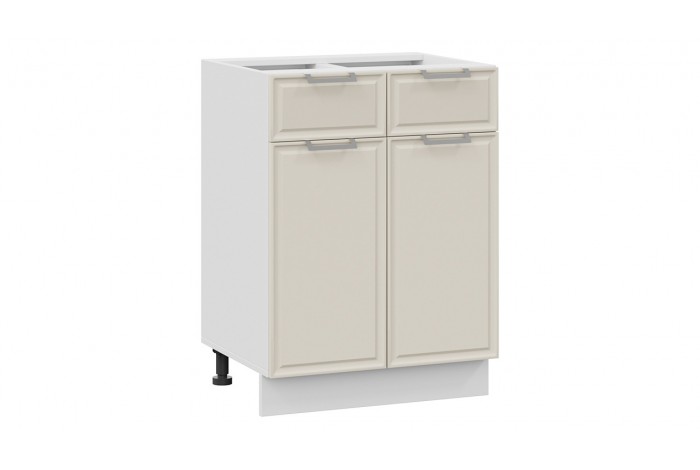 Кухонный гарнитур «Белладжио» длиной 240 (180) см Белый, Софт панакота