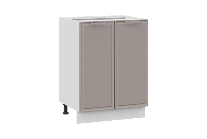 Кухонный гарнитур «Белладжио» длиной 220 (160) см Белый, Софт панакота, Софт капучино