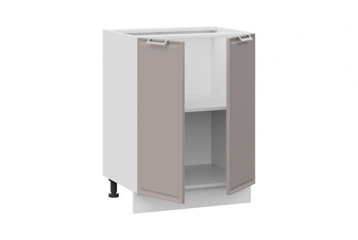 Кухонный гарнитур «Белладжио» длиной 220 (160) см Белый, Софт панакота, Софт капучино