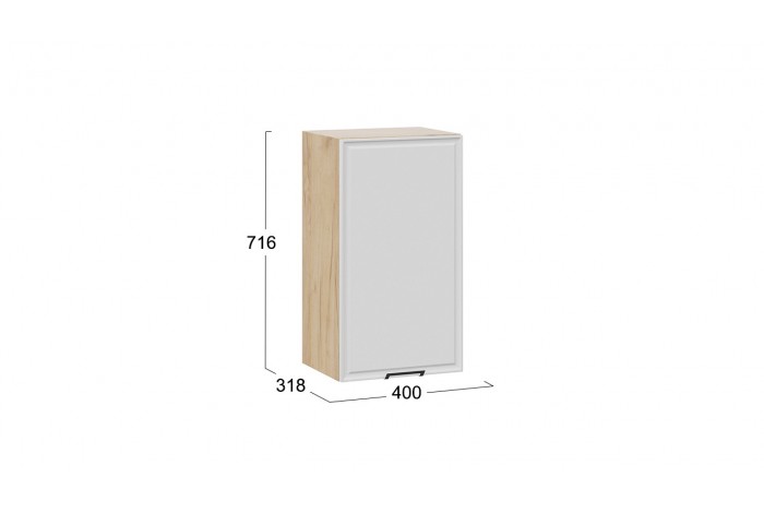 Кухонный гарнитур «Белладжио» длиной 220 (160) см Дуб Крафт золотой, Фон белый, Софт графит