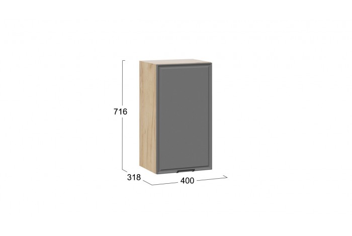 Кухонный гарнитур «Белладжио» длиной 220 (160) см Дуб Крафт золотой, Софт графит