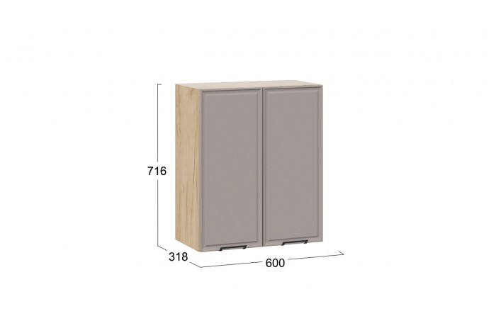 Кухонный гарнитур «Белладжио» длиной 240 (180) см Дуб Крафт золотой, Софт капучино