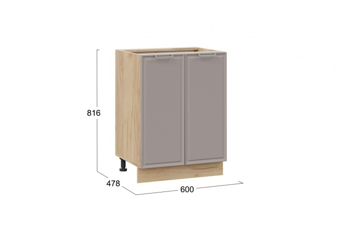 Кухонный гарнитур «Белладжио» длиной 240 (180) см Дуб Крафт золотой, Софт капучино