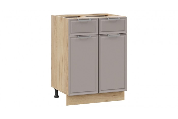 Кухонный гарнитур «Белладжио» длиной 240 (180) см Дуб Крафт золотой, Софт капучино