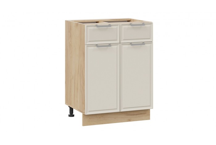 Кухонный гарнитур «Белладжио» длиной 240 (180) см Дуб Крафт золотой, Софт панакота