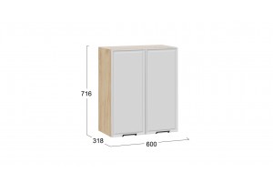 Кухонный гарнитур Белладжио №1 320 см Дуб Крафт золотой, Фон белый