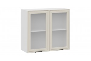 Кухонный гарнитур Белладжио №3 350 см Белый, Софт панакота, Софт капучино