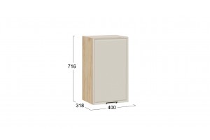 Кухонный гарнитур Белладжио длиной 100 см Дуб Крафт золотой, Софт панакота