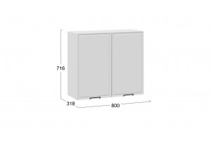 Кухонный гарнитур Белладжио №4 Белый, Фон белый, Софт графит