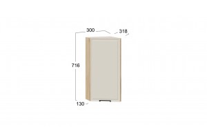 Кухонный гарнитур Белладжио №6 Дуб Крафт золотой, Софт панакота