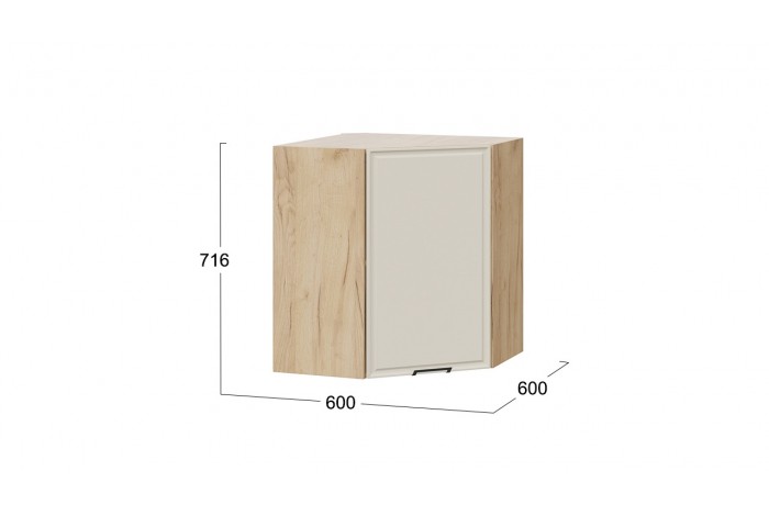 Кухонный гарнитур «Белладжио» №6 Дуб Крафт золотой, Софт панакота