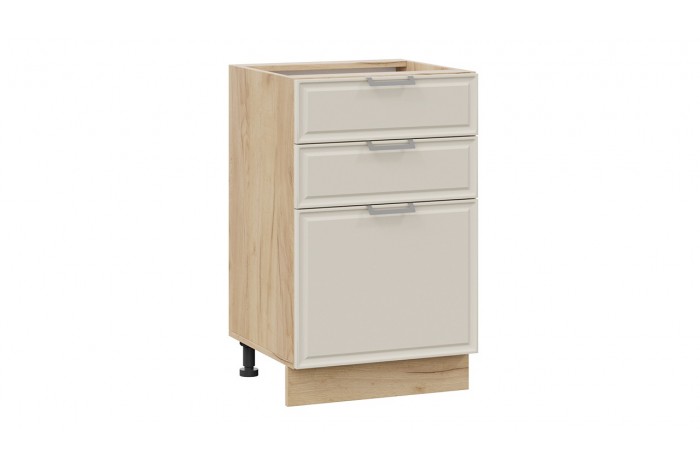 Кухонный гарнитур «Белладжио» №6 Дуб Крафт золотой, Софт панакота