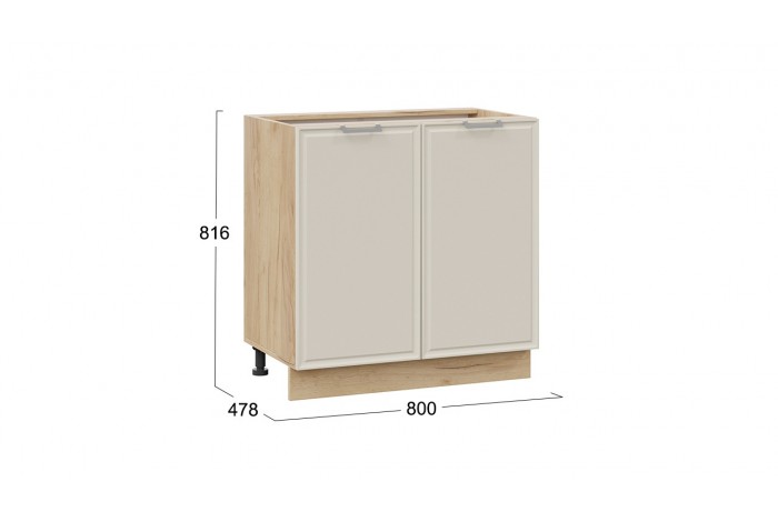 Кухонный гарнитур «Белладжио» №6 Дуб Крафт золотой, Софт панакота