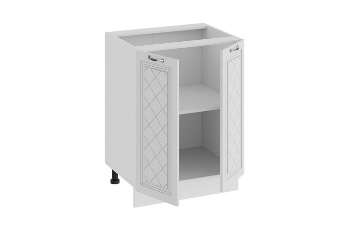 Кухонный гарнитур «Бьянка» длиной 100 см Белый, Дуб белый