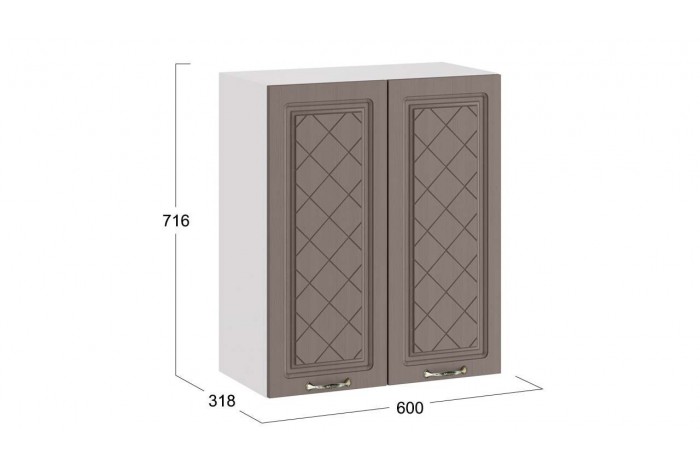 Кухонный гарнитур «Бьянка» длиной 100 см Белый, Дуб серый