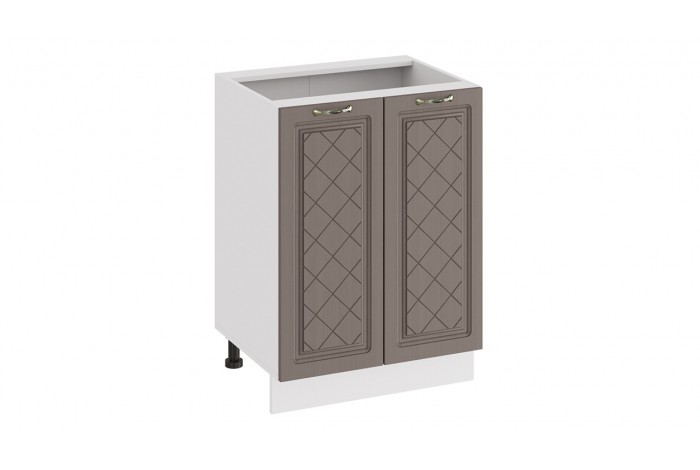 Кухонный гарнитур «Бьянка» длиной 100 см Белый, Дуб серый