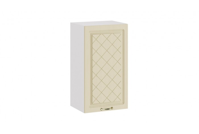 Кухонный гарнитур «Бьянка» длиной 100 см Белый, Дуб ваниль