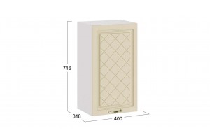 Кухонный гарнитур Бьянка длиной 100 см Белый, Дуб ваниль, Дуб кофе