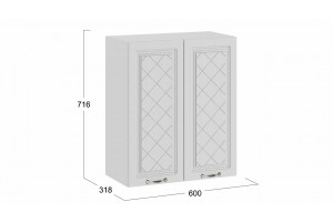 Кухонный гарнитур Бьянка длиной 120 см Белый, Дуб белый