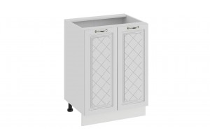 Кухонный гарнитур Бьянка длиной 120 см Белый, Дуб белый