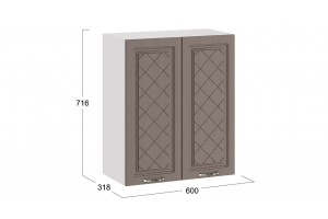 Кухонный гарнитур Бьянка длиной 120 см Белый, Дуб серый