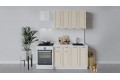 Кухонный гарнитур «Бьянка» длиной 120 см Белый, Дуб ваниль