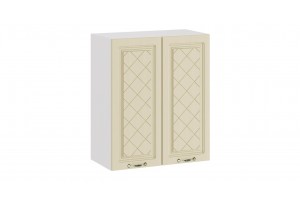 Кухонный гарнитур Бьянка длиной 120 см Белый, Дуб ваниль