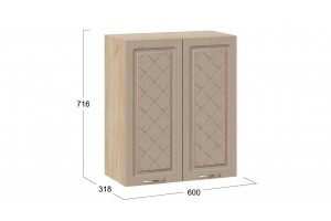 Кухонный гарнитур Бьянка длиной 120 см Дуб Крафт золотой, Дуб кофе