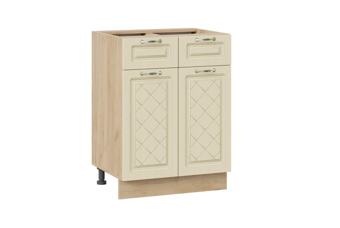 Кухонный гарнитур «Бьянка» длиной 120 см Дуб Крафт золотой, Дуб ваниль