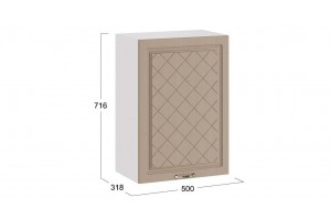 Кухонный гарнитур Бьянка длиной 150 см Белый, Дуб кофе