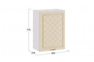 Кухонный гарнитур Бьянка длиной 150 см Белый, Дуб ваниль